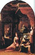 BECCAFUMI, Domenico Birth of the Virgin dfgf oil painting